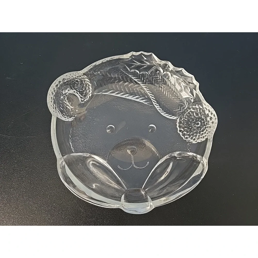 LN‎ Studio Nova Mikasa crystal candy nut jewelry dish Teddy Bear santa hat 5.5